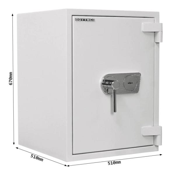 Rottner Wertschutzschrank EN2 Diamant Fire PO65 Doppelbartschloss lichtgrau T05910